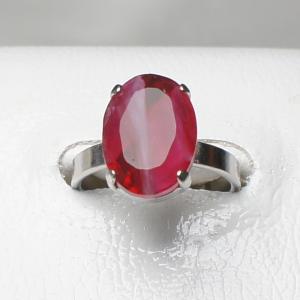 リング ドイツ製 スワロフスキー 大粒 クリスタル 指輪 フリーサイズ オーバル 斑入り ピンク
