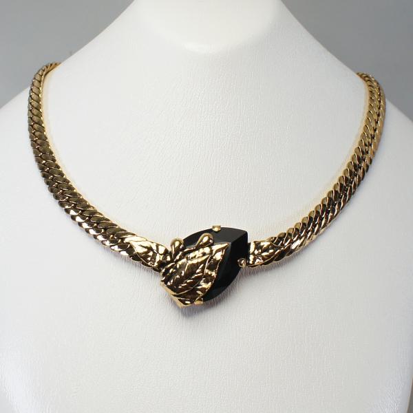 ネックレス イタリア製 アンティーク ネロ Duech社