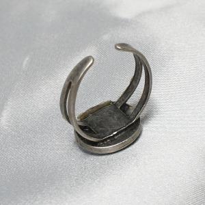 リング イタリア製 七宝 まるダイヤ グリーンの詳細画像3