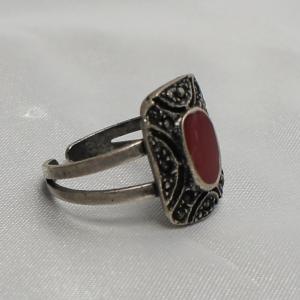 リング イタリア製 七宝 長方形 小 赤の詳細画像4