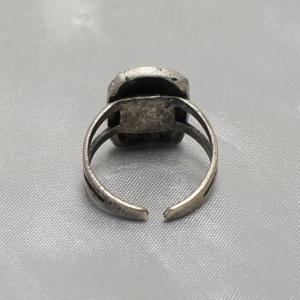 リング イタリア製 七宝 長方形 小 ブルーの詳細画像5