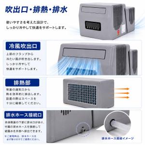 12V 24V ポータブルクーラー 車窓かけク...の詳細画像4