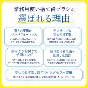 便利 インスタントハブラシ 500本 業務用 ...の詳細画像3