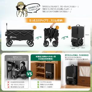 Sekey キャリーカート ワゴン 後部開閉式...の詳細画像4