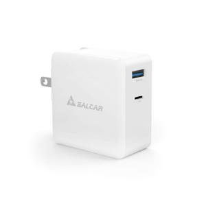 【在庫処分セール】Salcar 一年間保証 PD3.0対応 65W 2ポート USB Type-A &amp; USB Type-C 急速充電器「Supersi」採用 【PSE適合品】