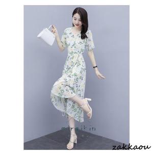 ロングワンピース レディース 花柄サマードレス...の詳細画像4