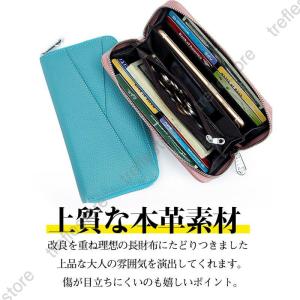 長財布 レディース 財布 本革 小銭入れ スキ...の詳細画像4