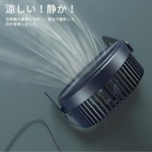卓上扇風機静音usb扇風機卓上強力2段階風量調...の詳細画像1