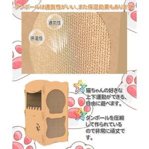 猫用爪とぎ ダンボールハウス キャットハウス ...の詳細画像5