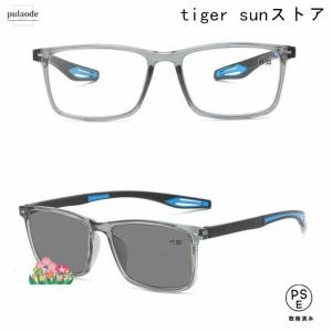 老眼鏡 遠近両用 変色 メガネ 調光 サングラ...の詳細画像2