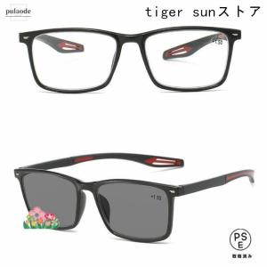 老眼鏡 遠近両用 変色 メガネ 調光 サングラ...の詳細画像3