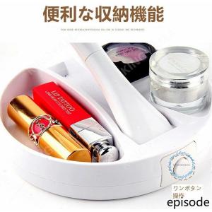 両面化粧鏡 ミラー 化粧鏡 卓上 LEDライト...の詳細画像1