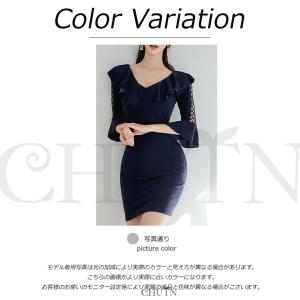 タイトワンピースミニミニ丈タイトワンピースレデ...の詳細画像1