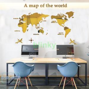 3D 世界地図 ウォールステッカー 壁紙 di...の詳細画像5