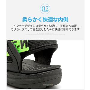 サンダル キッズ 男の子 ジュニア スポーツサ...の詳細画像3
