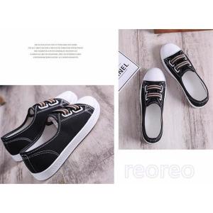 スニーカー レディース　春秋 無地　スリッポン カジュアル シューズ 歩きやすい ローヒール 痛くない 履きやすい シンプル 婦人靴