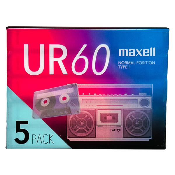 マクセル カセットテープ 60分 5本セット UR-60N5P maxell