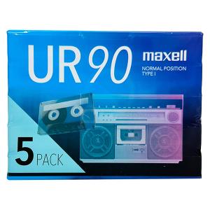 マクセル maxell カセットテープ 90分 5本セット UR-90N5P｜sekichu