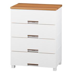 直送 日時指定不可 天馬 フィッツプラスメッシュ 4段 幅65cm FM6504 ホワイト 沖縄・離島配送不可