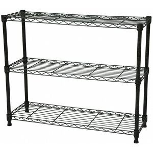 スチールラック 3段 幅75×奥行25 スリムラック メタルラック 可動棚