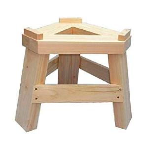 ひのき製もち臼木台 (みかげ石 もち臼 1升用 専用木台) 日本製 木台