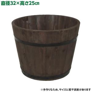 直送 日時指定不可 加藤伝蔵商店 DB木製プランター浅型 ダークブラウン