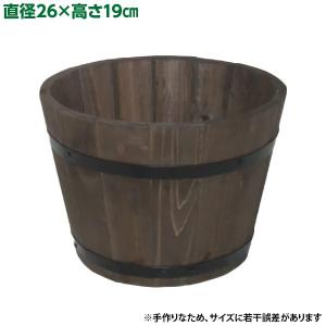直送 日時指定不可 加藤伝蔵商店 DB木製プランター深型 ダークブラウン