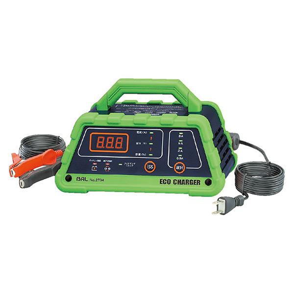 即日出荷 大橋産業 BAL 12Vバッテリー専用充電器 ECO CHARGER No.2704 エコ...