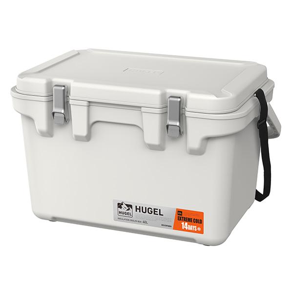 即日出荷 アイリスオーヤマ HUGEL 真空断熱クーラーボックス 40L アッシュホワイト VITC...