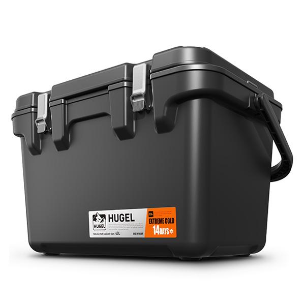 即日出荷 アイリスオーヤマ HUGEL 真空断熱クーラーボックス 40L チャコールグレー VITC...