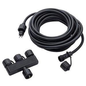 植物育成用 LED照明 3ピンコネクタ　新品未開封１０本/ケース+電源コード5本 タカショー ひかりノベーション 延長コード(5m) 分岐コネクター付 LGL