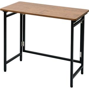 直送 代引 日時指定不可 山善 YAMAZEN パタパタデスク アンティークブラウン RPST8040H 沖縄 離島配送不可