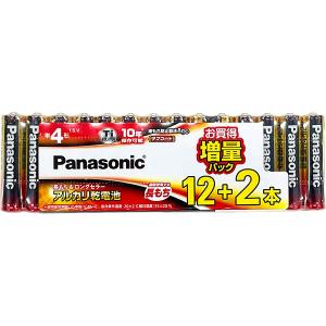 パナソニック Panasonic アルカリ乾電池 単4形 12＋2本パック LR03XJSP/14S｜sekichu