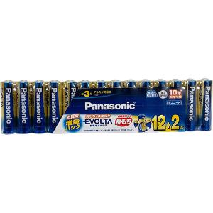 Panasonic パナソニック エボルタ アルカリ乾電池 単3形 12+2本パック LR6EJSP 14S｜sekichu