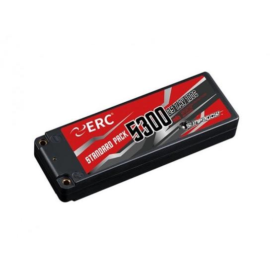 SUNPADOW 7.4V / 5300mAh / 100C ERC リポバッテリー【サンパドウ日本...