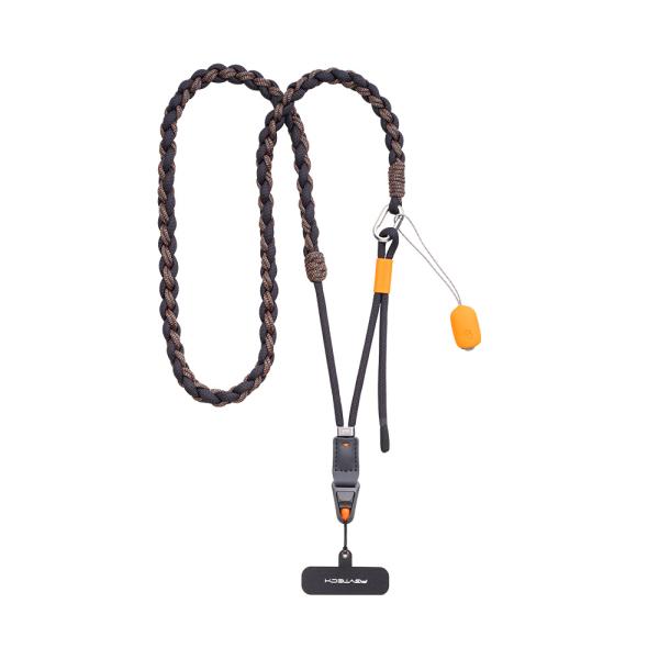 PGYTECH LinkGo スマートフォン ストラップ (ステラ ブラック) Braided-Sl...