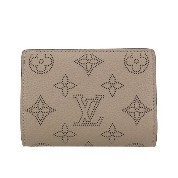 ルイヴィトン LOUIS VUITTON 二つ折り財布 マヒナ ポルトフォイユ・クレア ガレ M80...