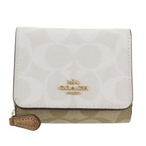 コーチ アウトレット COACH 三つ折り財布 レディース シグネチャー チョーク 78081 IMRFI
