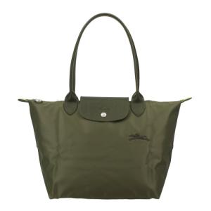 極美品 Longchamp ロンシャン レザー ボストンバッグ グリーン 緑 LONGCHAMP ロンシャン Le Pliage Green ル プリアージュ グリーン M