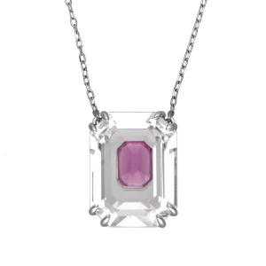 SWAROVSKI（スワロフスキー） ピンク ハート ONE ペンダント 5439314