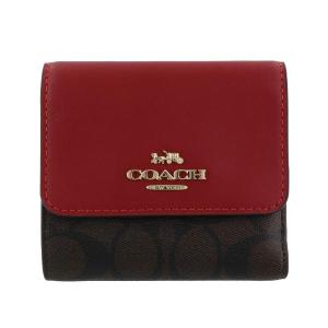 COACH（コーチ） アウトレット 三つ折り財布 シグネチャー ミニ財布