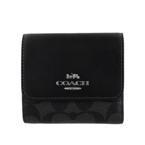 COACH（コーチ） アウトレット 三つ折り財布 シグネチャー ミニ財布