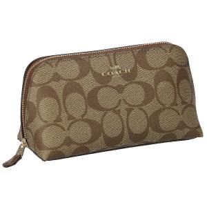 コーチ アウトレット COACH ポーチ シグネチャー カーキ サドル