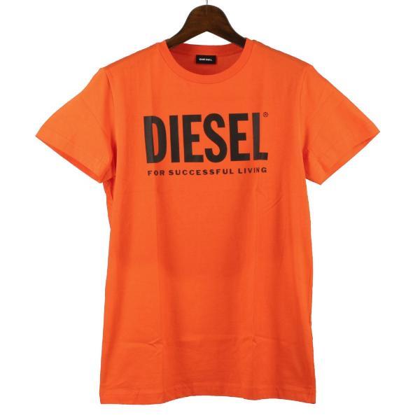 ディーゼル DIESEL Tシャツ メンズ T-DIEGOS-LOGO Sサイズ オレンジ SXED...