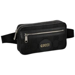 GUCCI グッチ ウエストポーチ メンズ GGスプリーム ブラック