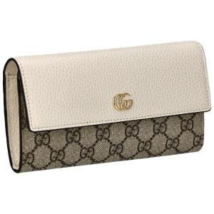 グッチ GUCCI 長財布 レディース プチ マーモント GG 456116 17WAG 9096 オフホワイト