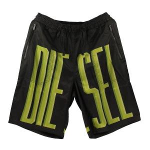 DIESEL ，ハーフパンツ．サイズ：28(L)unisex DIESEL 「DIESEL」 デニムハーフパンツ 28 ホワイト メンズ