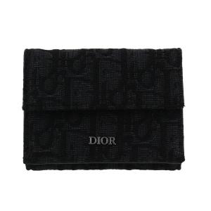 Christian Dior クリスチャンディオール 三つ折り財布 折財布 メンズ ブラック 2OBBC110 YSE H03E newit0