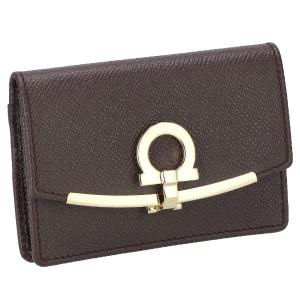 フェラガモ  ガンチーニ 名刺入れ FERRAGAMO（フェラガモ） 名刺入れ 22 D198 レディース ガンチーニ