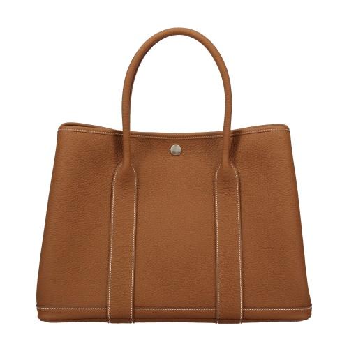 エルメス ガーデンパーティ36 ゴールド ネゴンダ シルバー金具 B刻印 HERMES Garden...